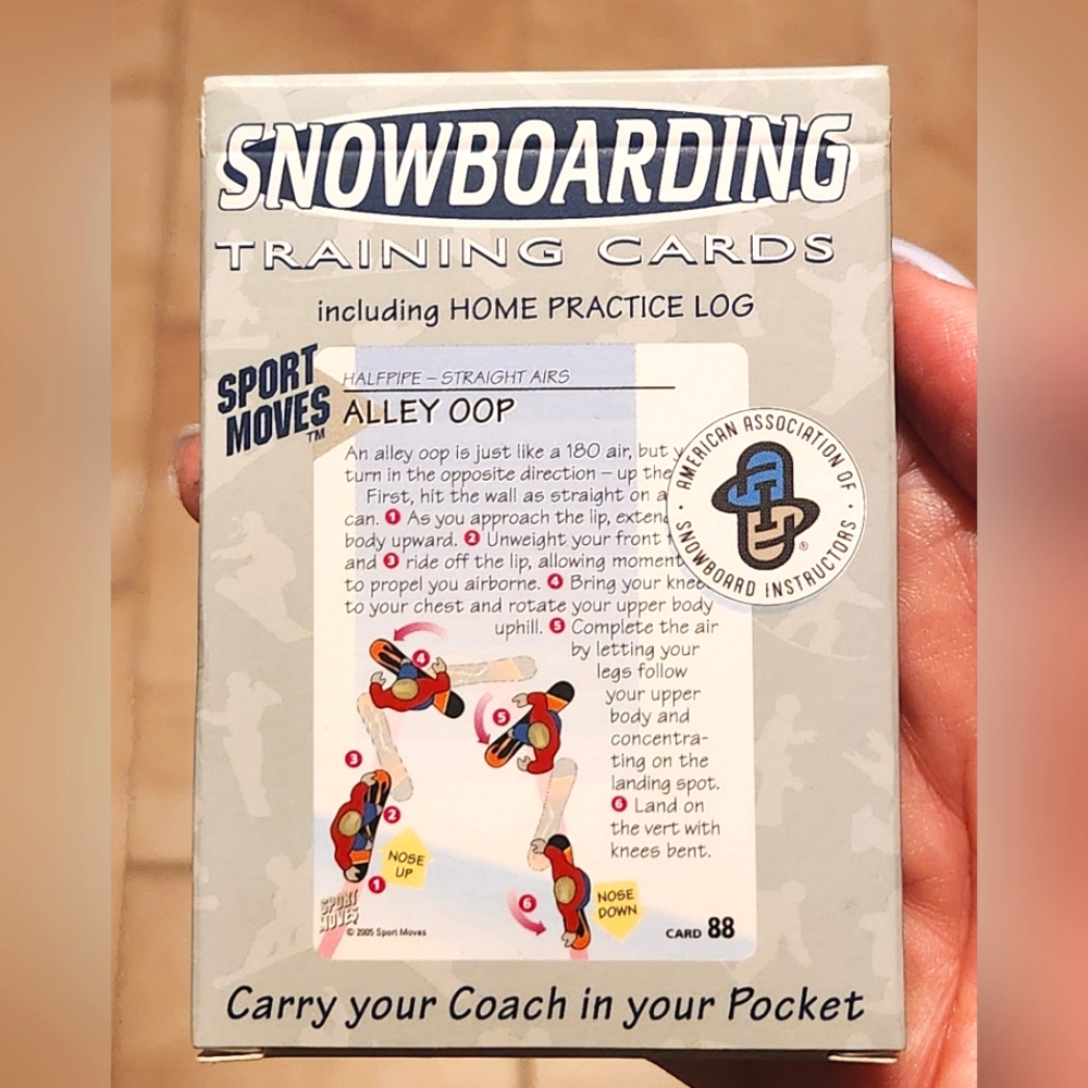 Snowboarding Training Cards